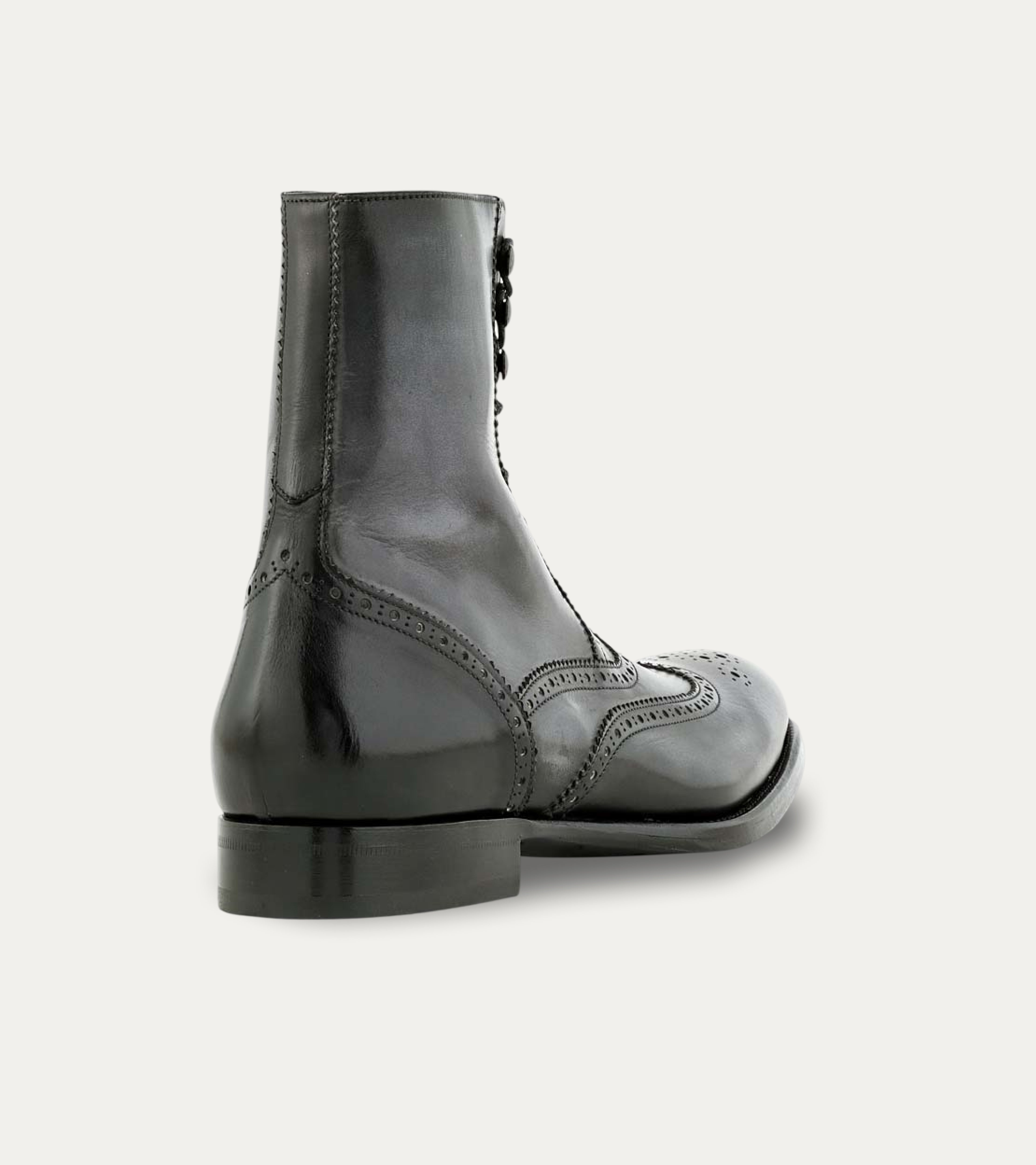 Ace Marks Fin Grey Signature Stivali Combat Grigi Pelle