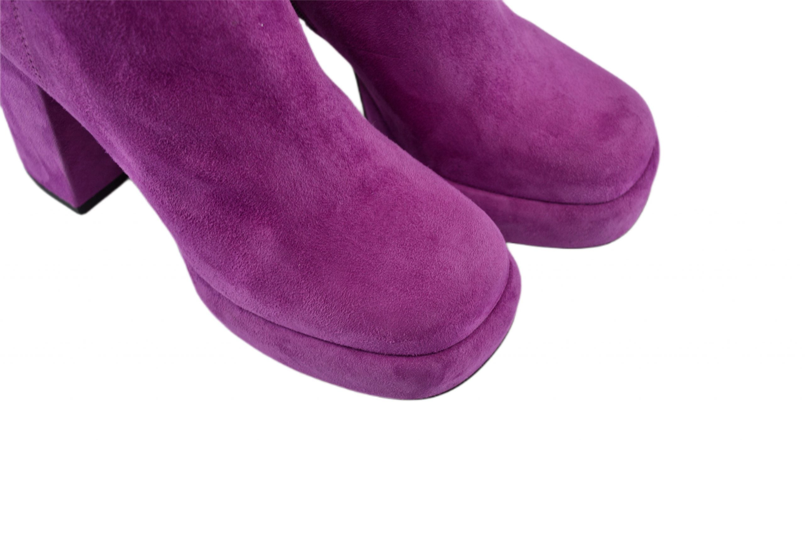 Ton Goût Femme Stivaletti Camoscio Rosa 36-39