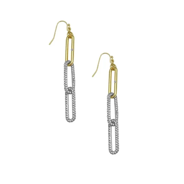 Vince Camuto orecchini pendenti bicolore cristallo