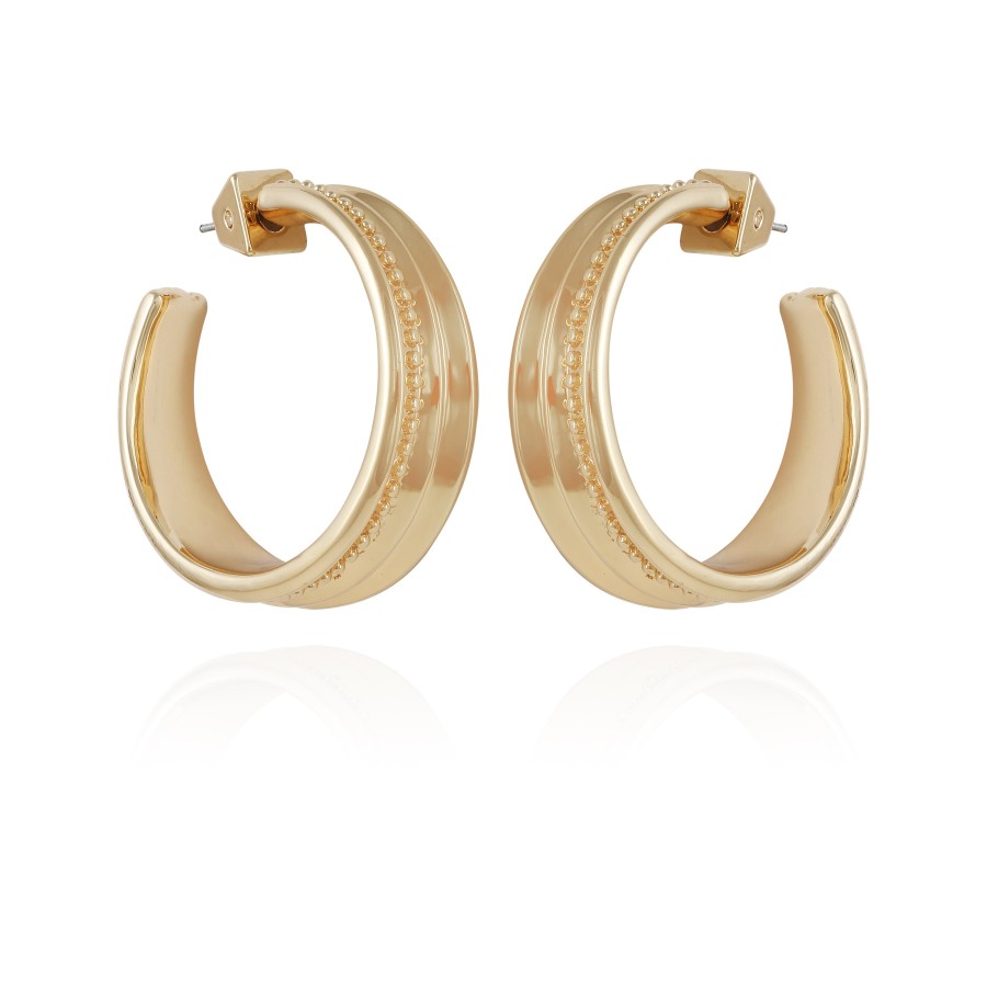 Vince Camuto Orecchini Cerchio Oro Spessi Aperti Donna