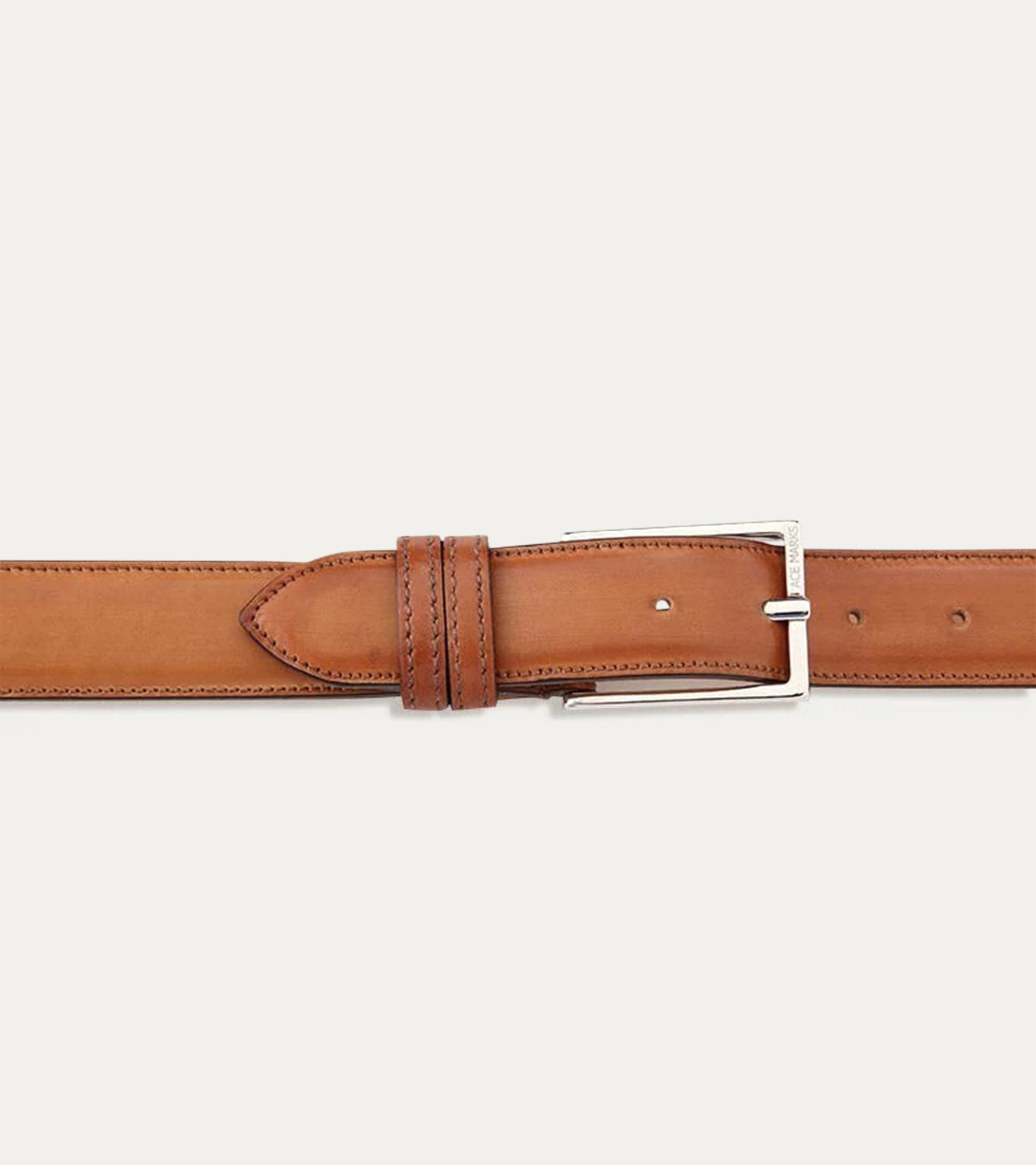 Ace Marks Matching 3.5cm Leather Belt cintura pelle uomo