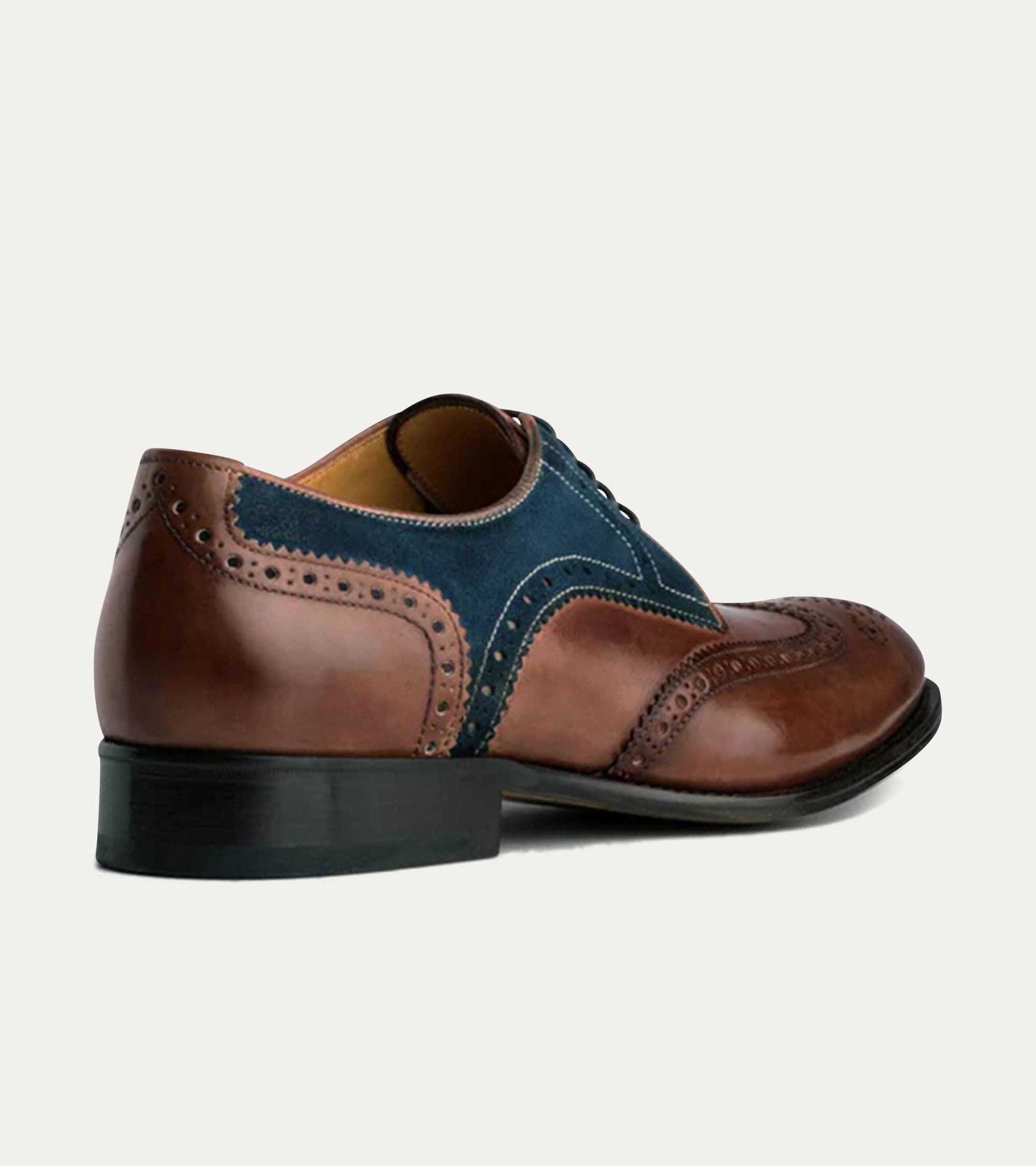 Ace Marks Vincent Brown Antique stringate brogue uomo