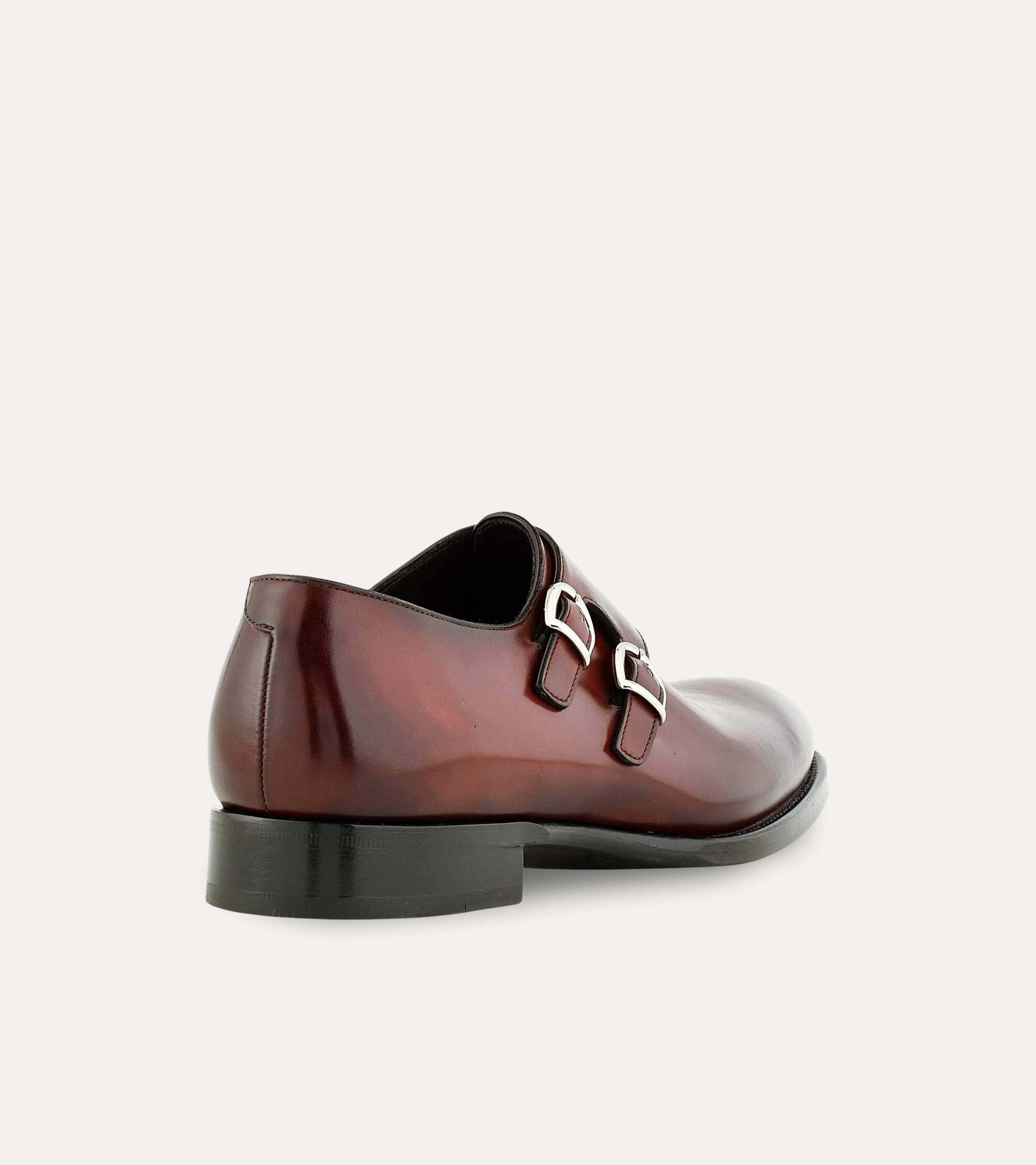 Ace Marks Alfie Double Monkstrap Diablo scarpe uomo pelle