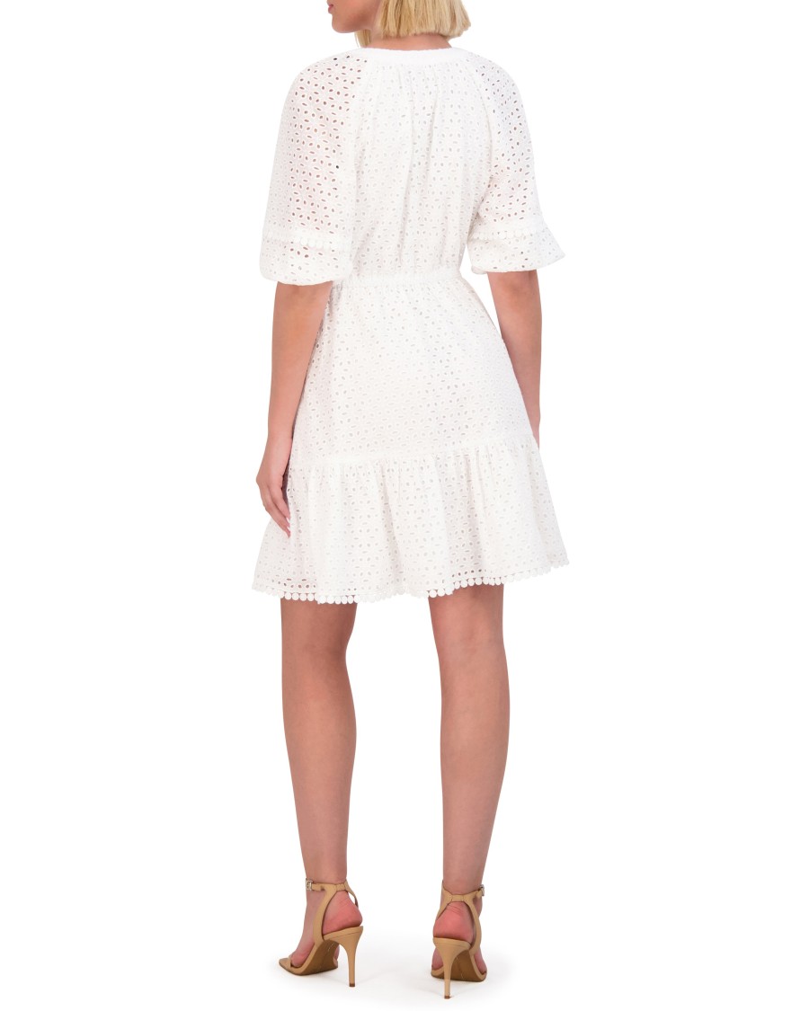 Vince Camuto abito cotone occhiello coulisse nappe