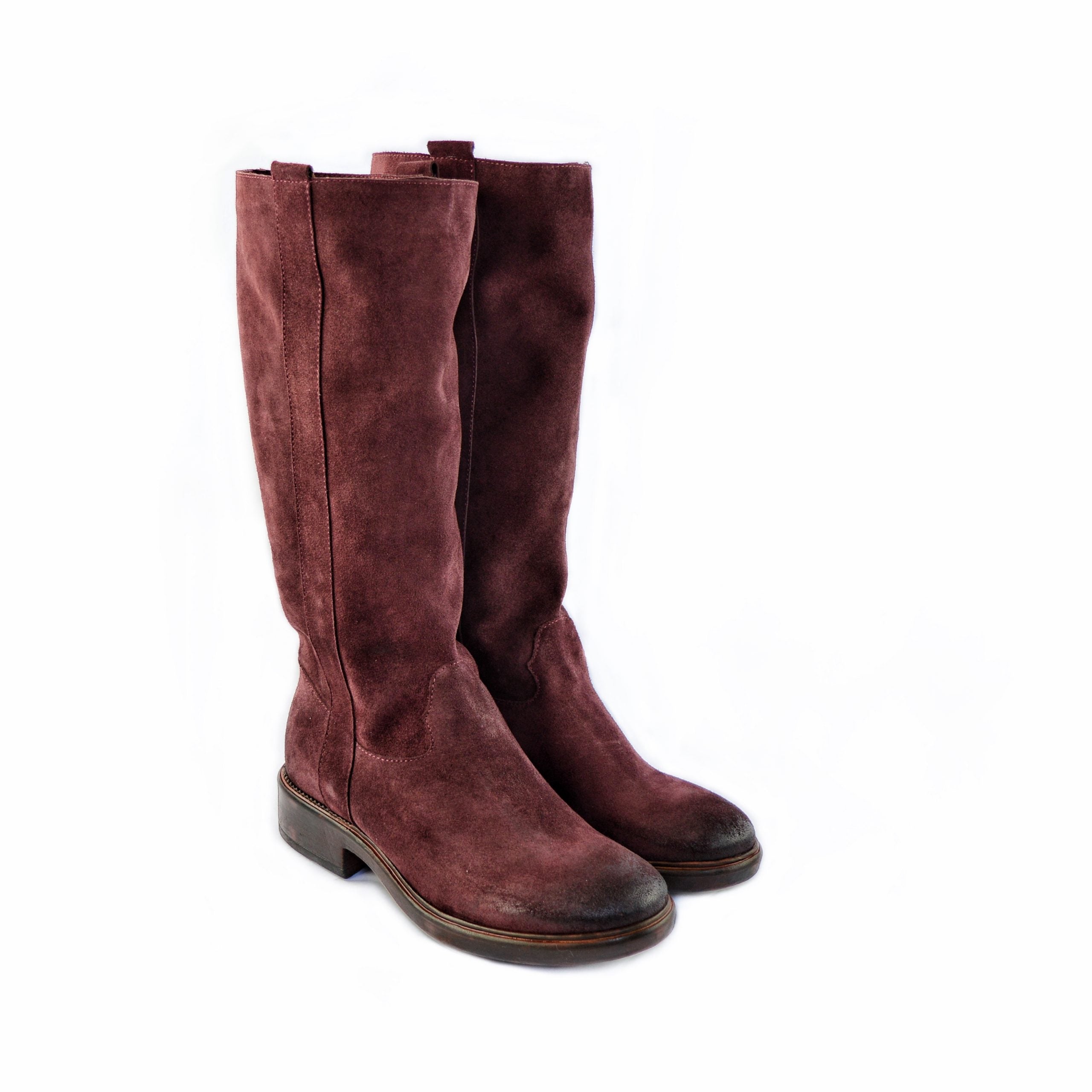 Ton Goût Baby Bordo Stivali Donna Camoscio 34 cm