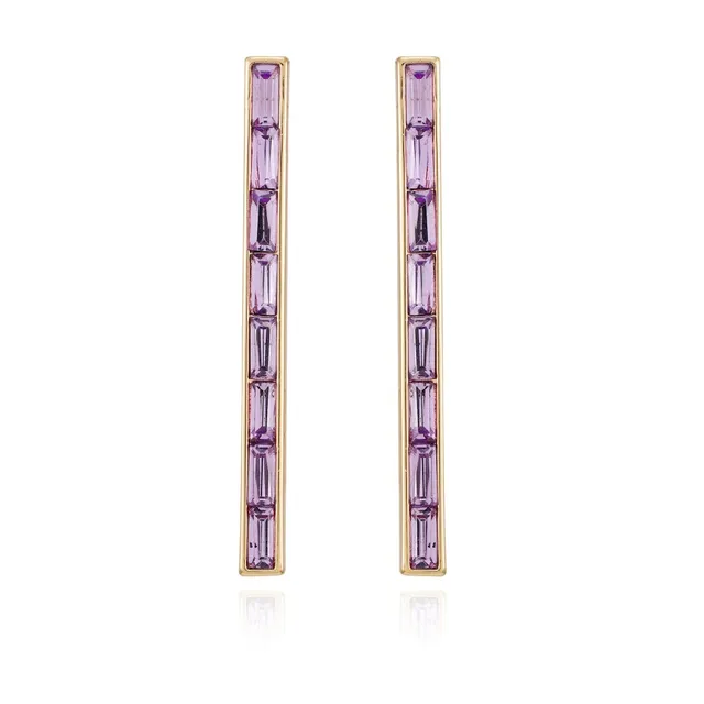 Vince Camuto orecchini pendenti donna pietra viola oro