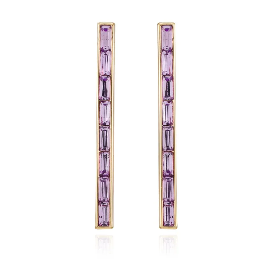 Vince Camuto orecchini pendenti donna pietra viola oro