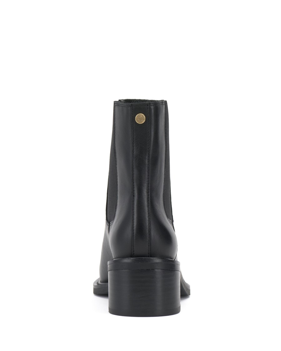 Vince Camuto Glina Stivaletti Chelsea Tacco Blocco Oro