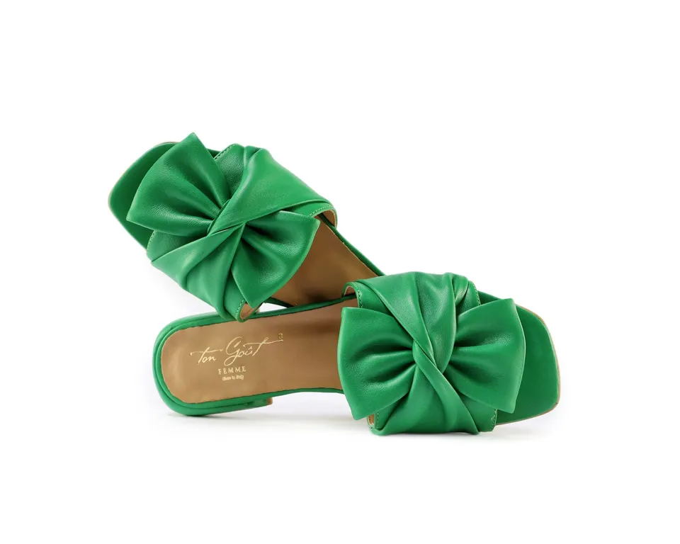 Ton Goût Margherita slipper donna nappa verde 38