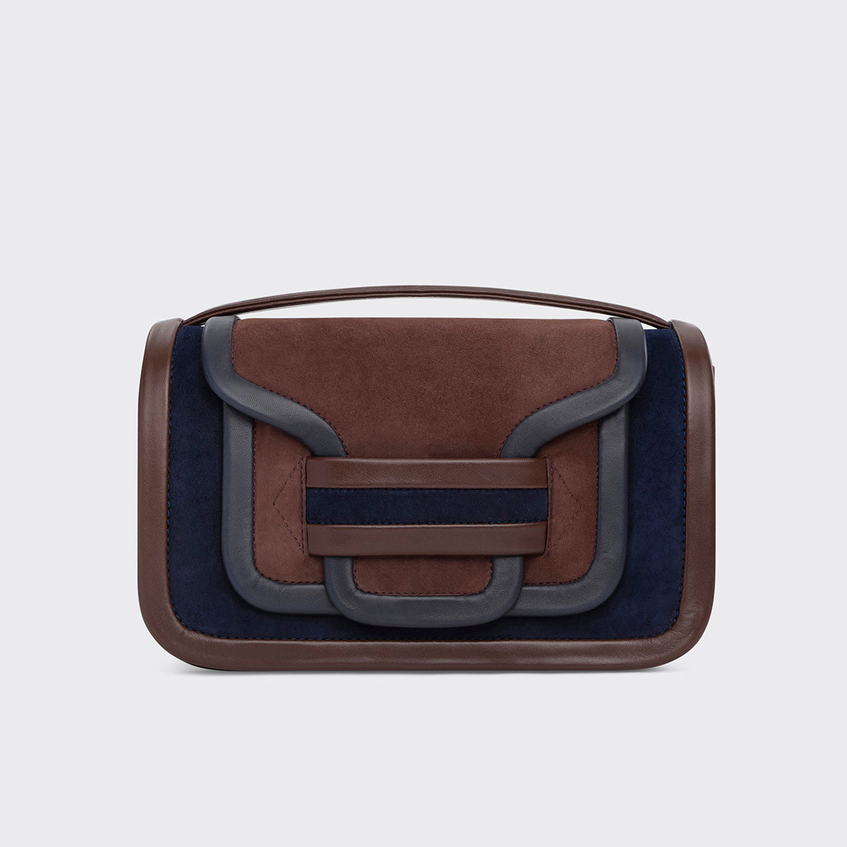Pierre Hardy Alpha XR04 borsa maxi blu tracolla pelle