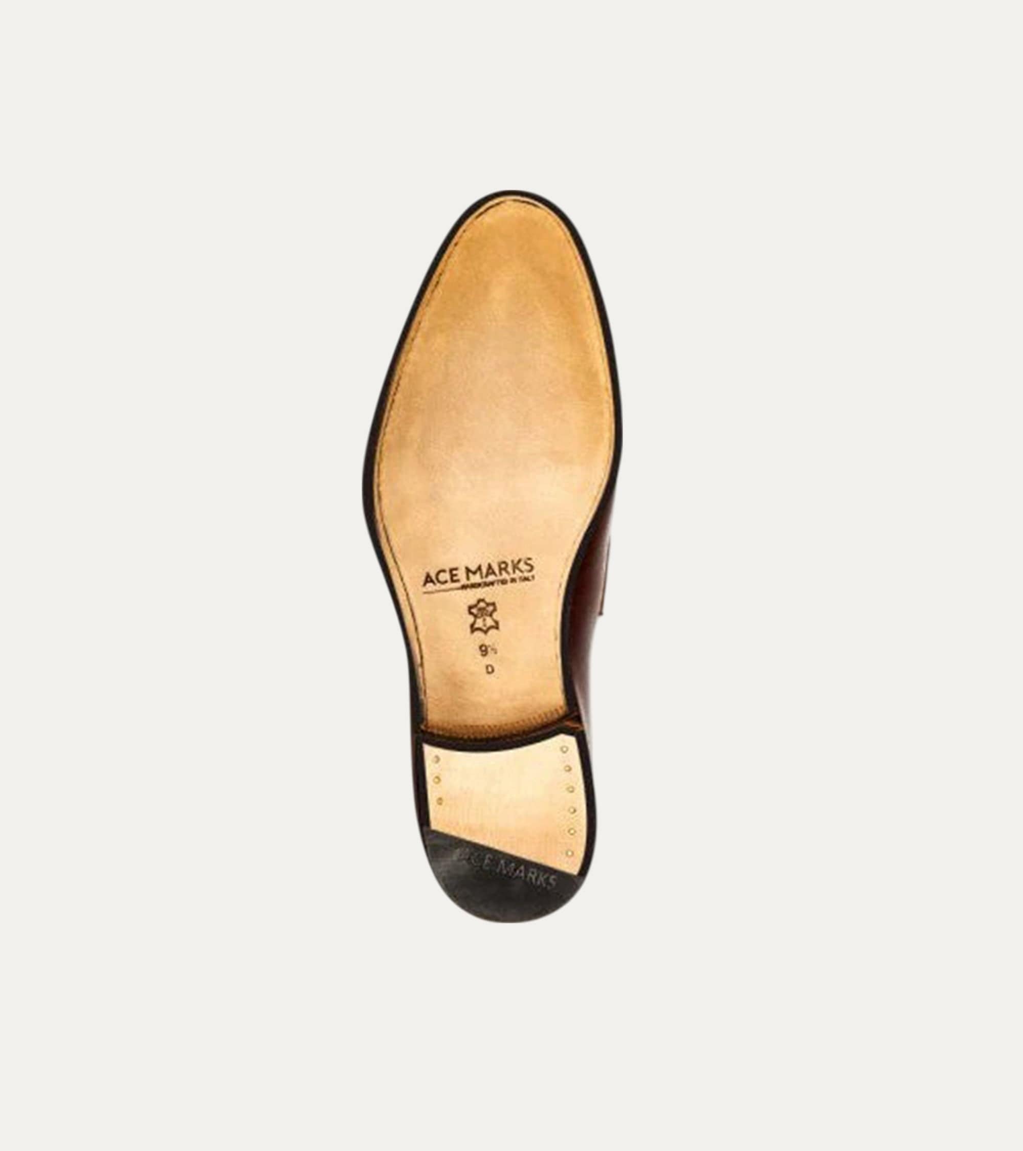 Ace Marks Griffin oxford uomo siena marrone pelle