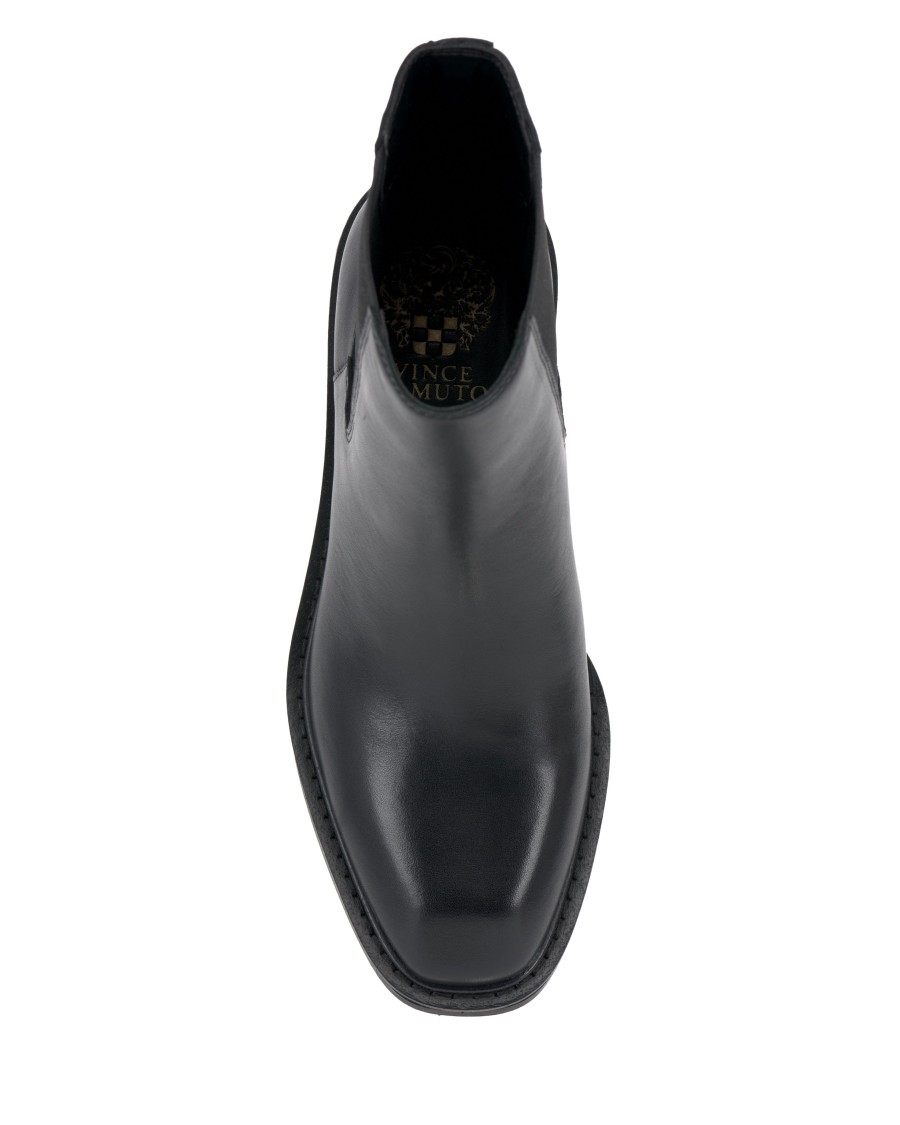 Vince Camuto Glina Stivaletti Chelsea Tacco Blocco Oro