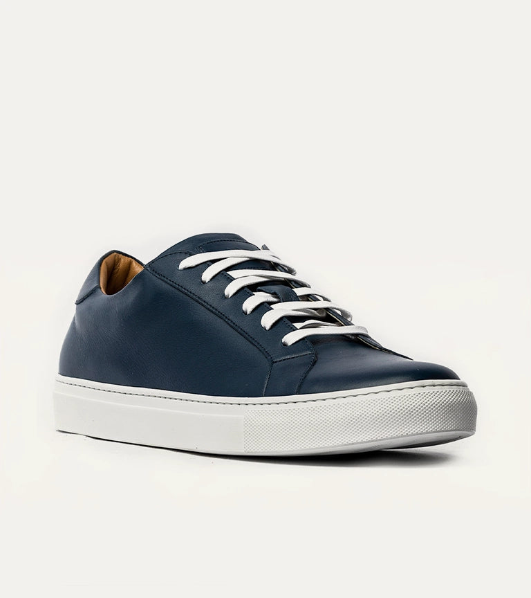 Ace Marks Duke Sneakers Uomo Blu Pelle Ocean
