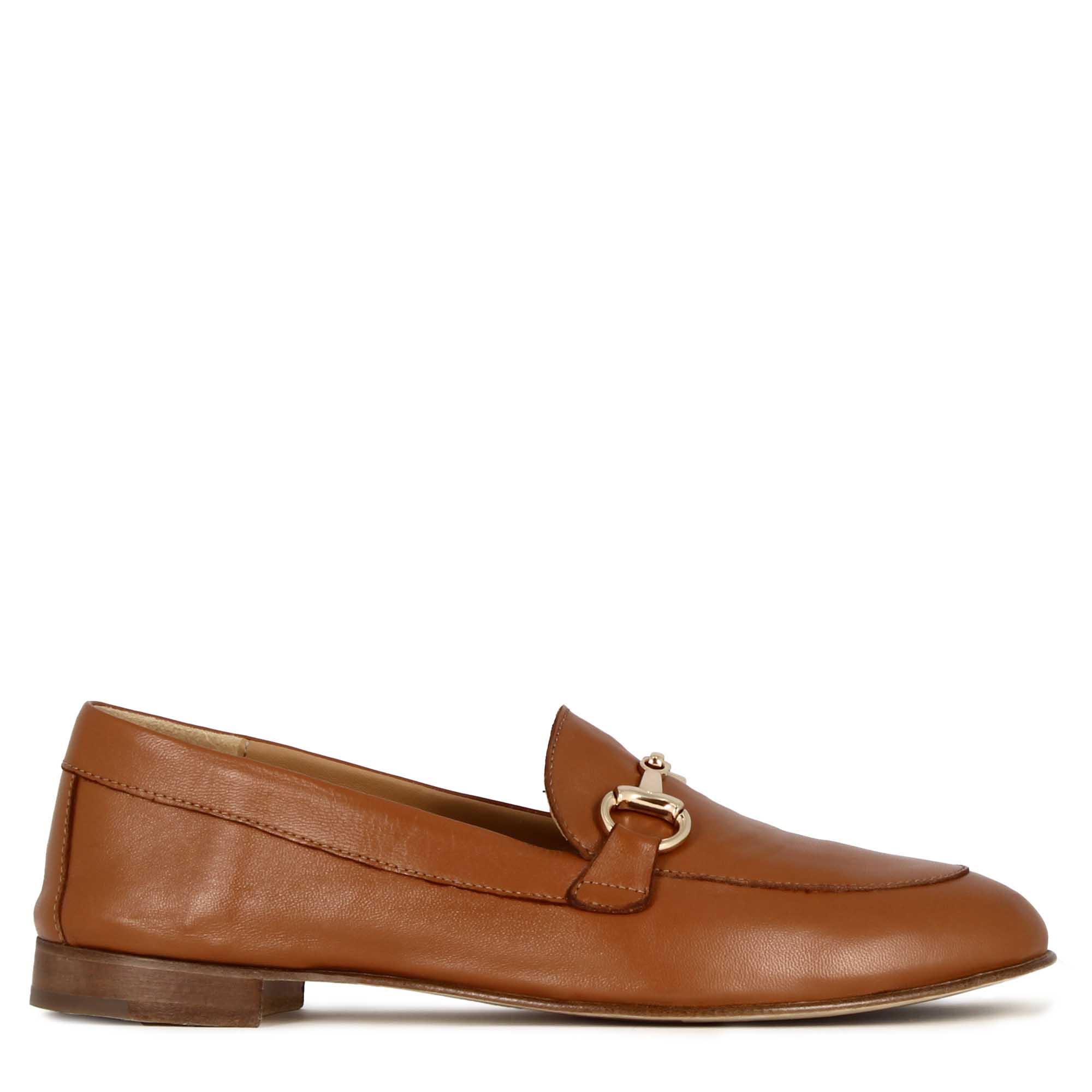 Leonardo Shoes Mocassini Donna mocassini marrone pelle morsetto