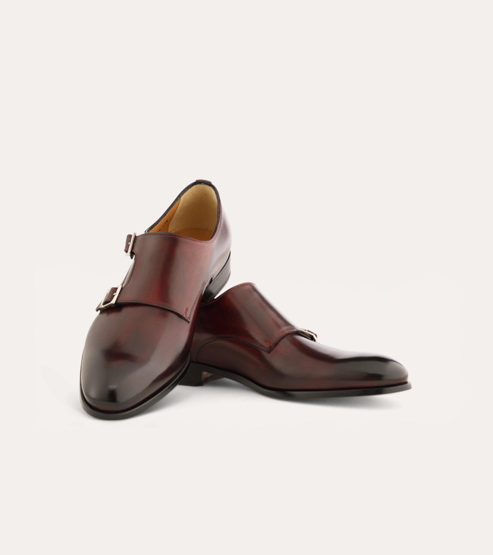 Ace Marks Kurt monk strap uomo diablo bordeaux