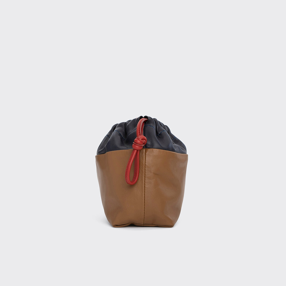 Pierre Hardy Twin Clutch Pochette Pelle Cammello