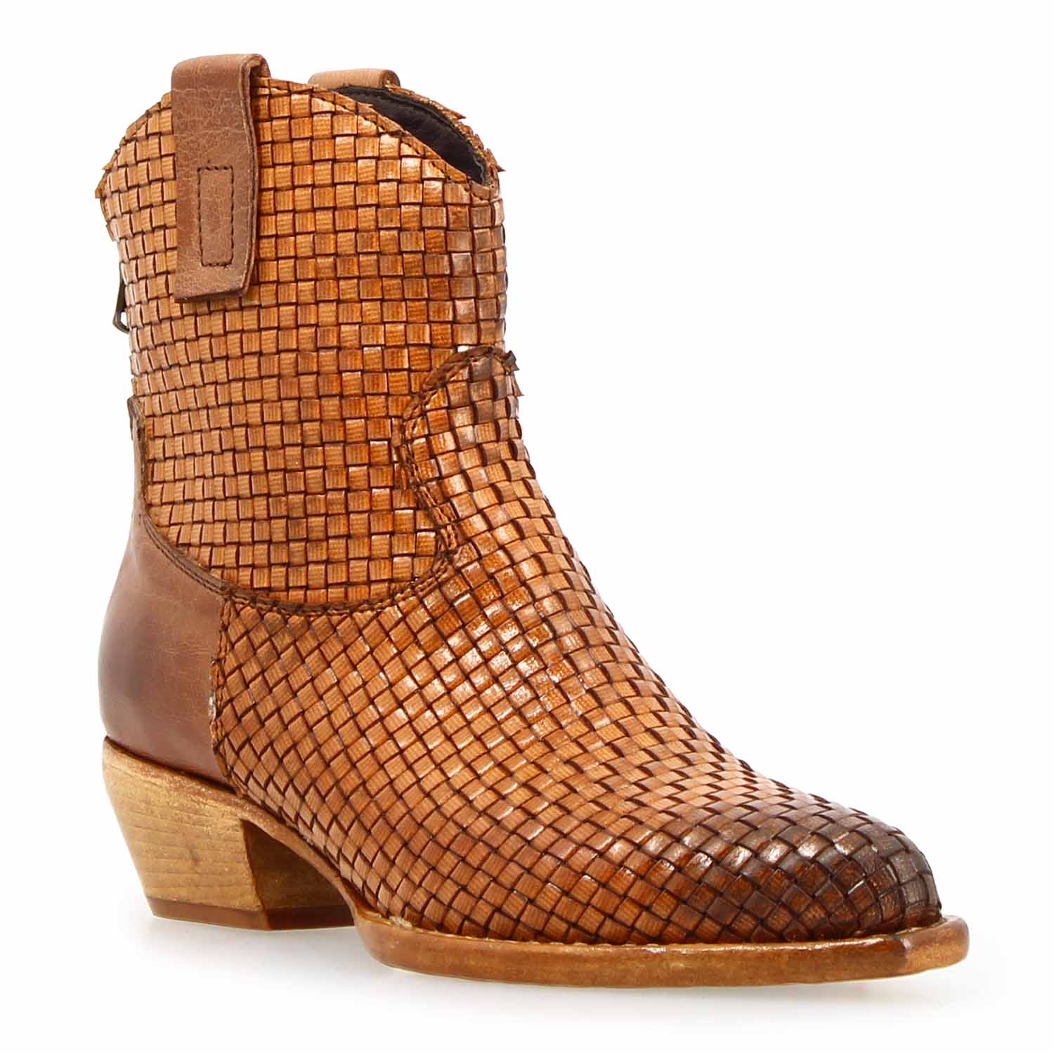Leonardo Shoes Velvet Int Stivaletto Texano Marrone