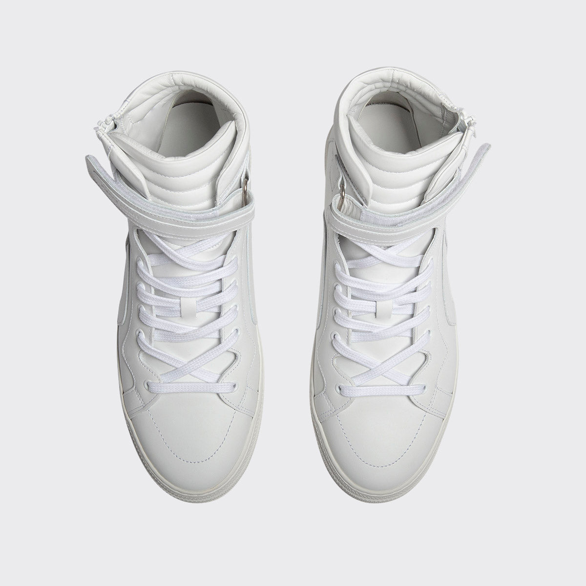 Pierre Hardy 112 High-Top Sneakers uomo bianche con zip
