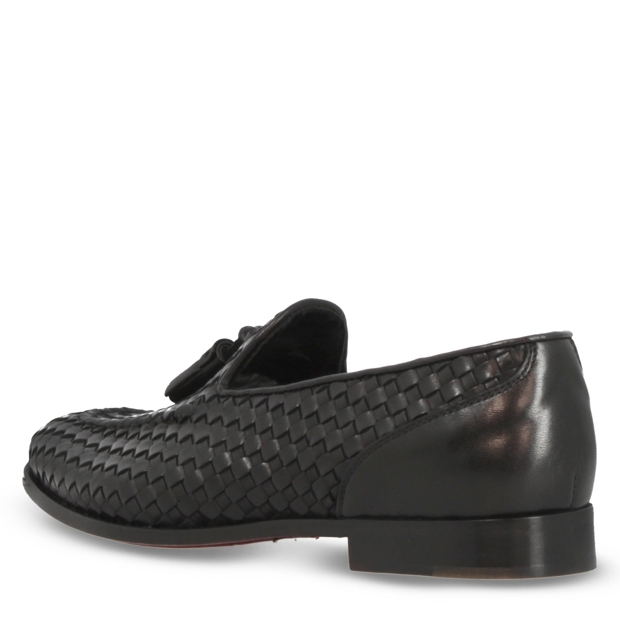 Leonardo Shoes Novella mocassini donna pelle nero nappine