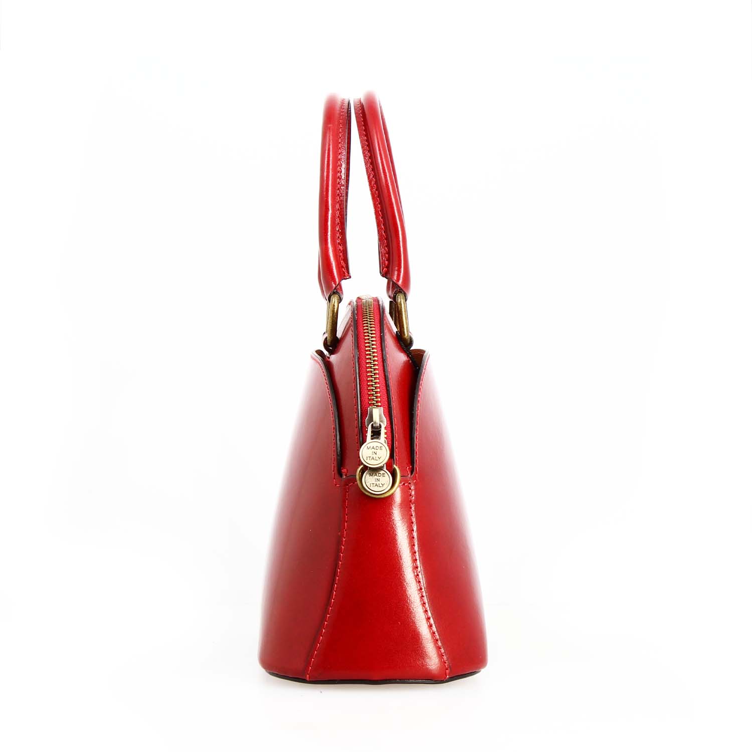 Leonardo Shoes Zaira borsa donna pelle rossa 26 cm