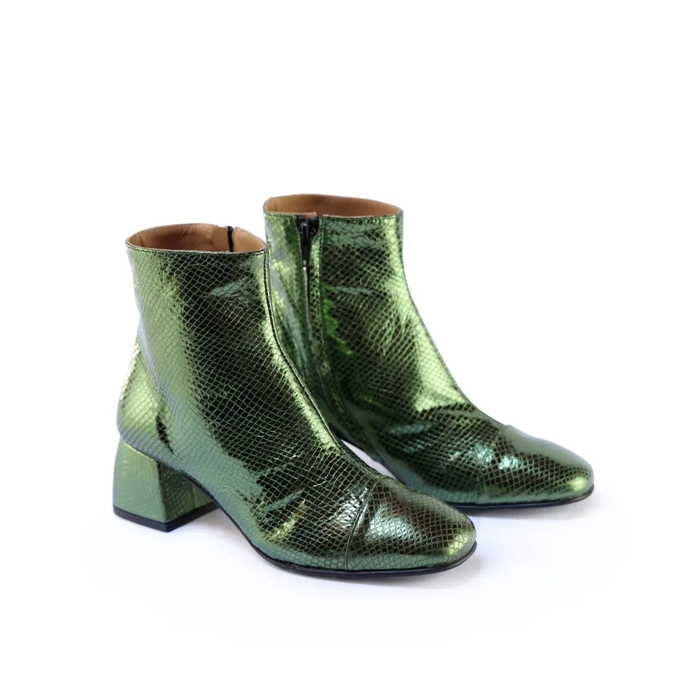 Ton Goût Alexia scarpe donna pelle military pitone