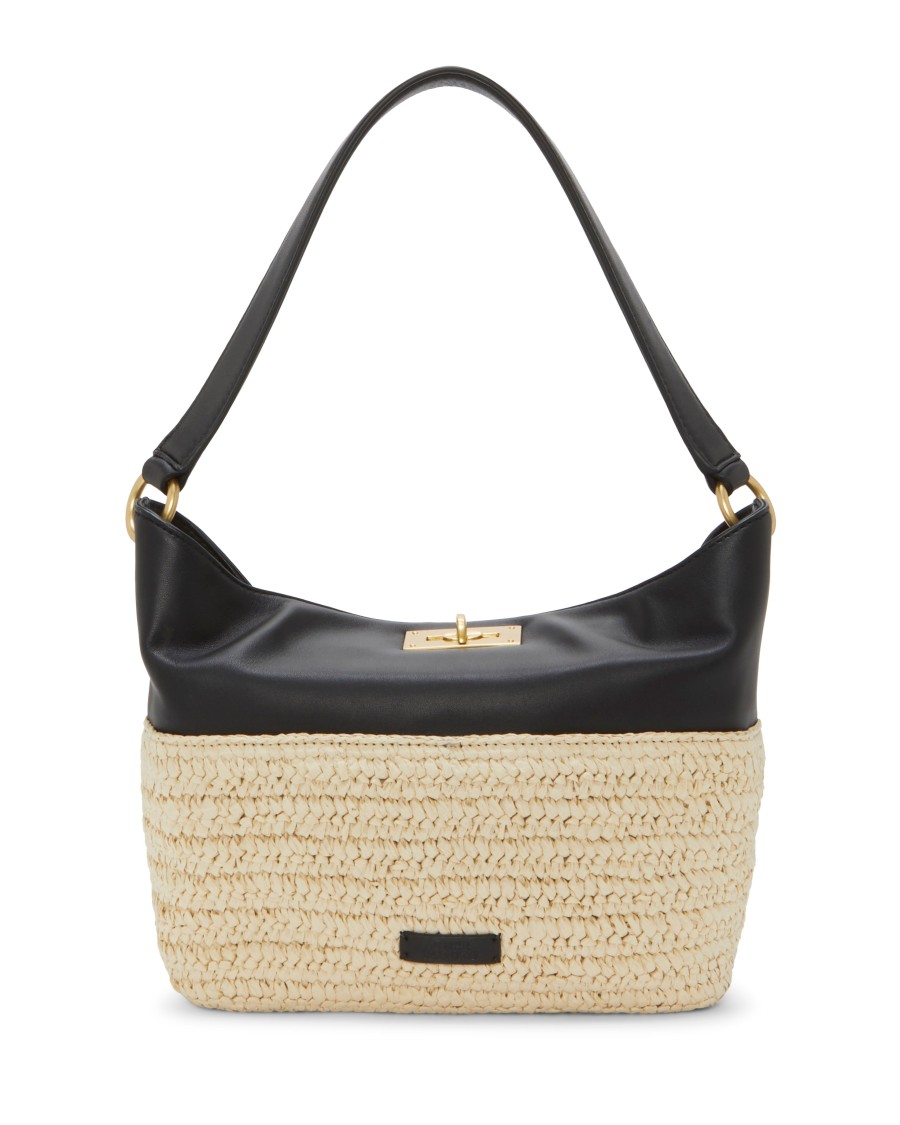 Vince Camuto Liann Borsa Tracolla Pelle Rafia