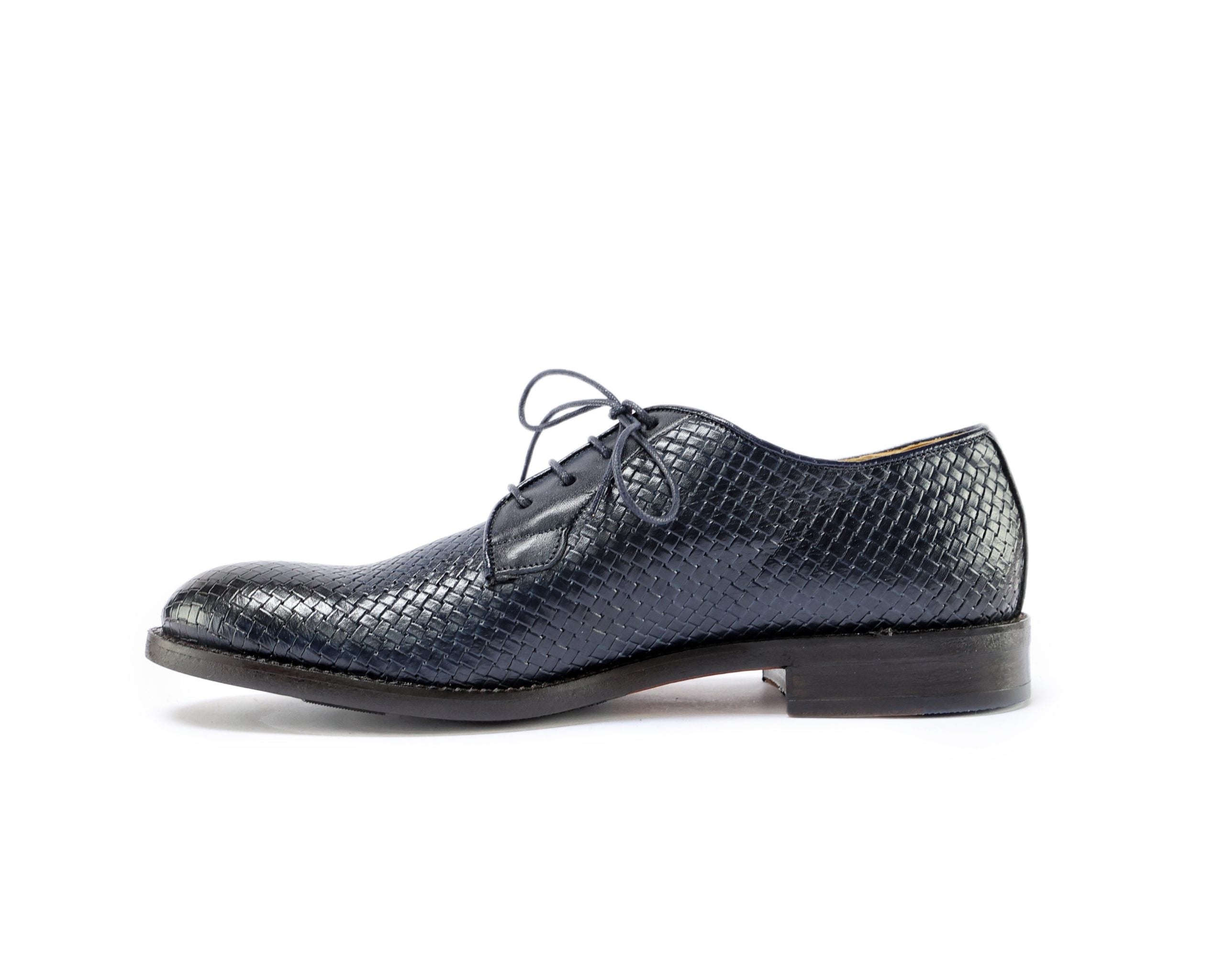 Ton Goût Tone derby uomo montone blu stampato