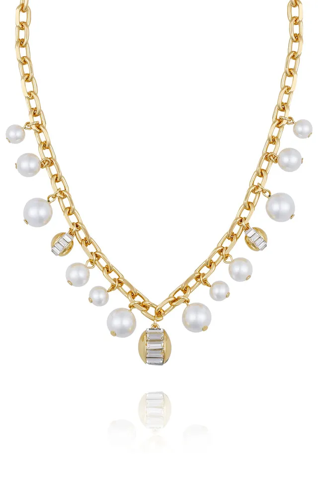 Vince Camuto Necklaces collana catena oro perle