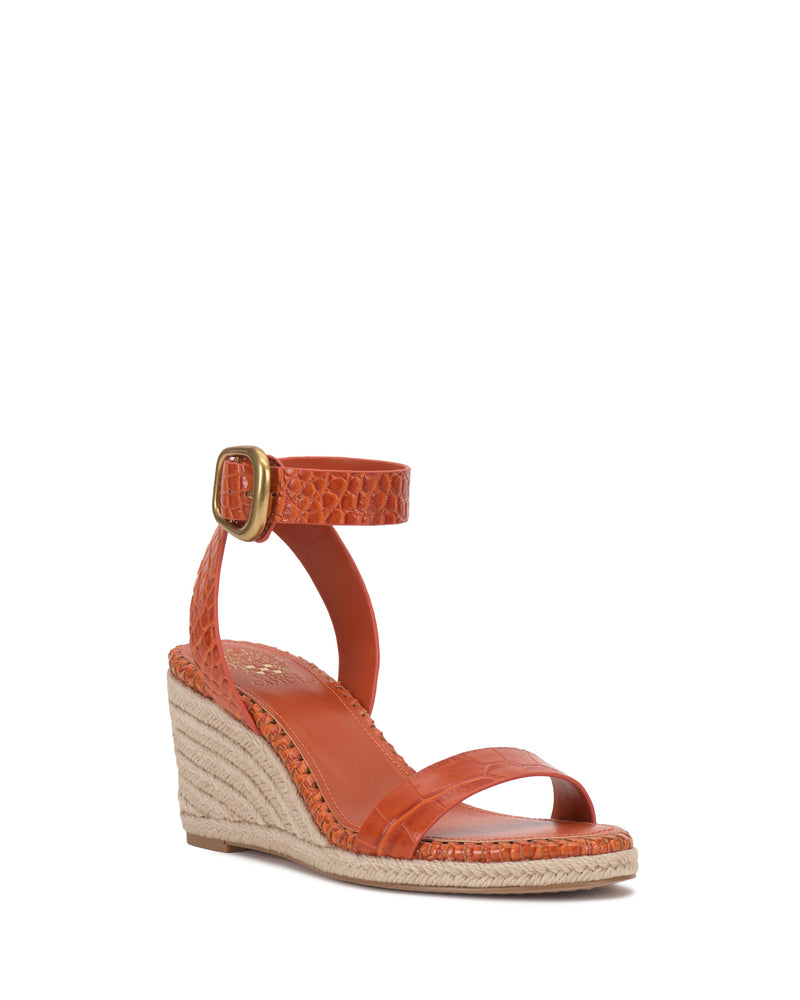 Vince Camuto Fainel Sandalo Zeppa Espadrille Fibbia Donna