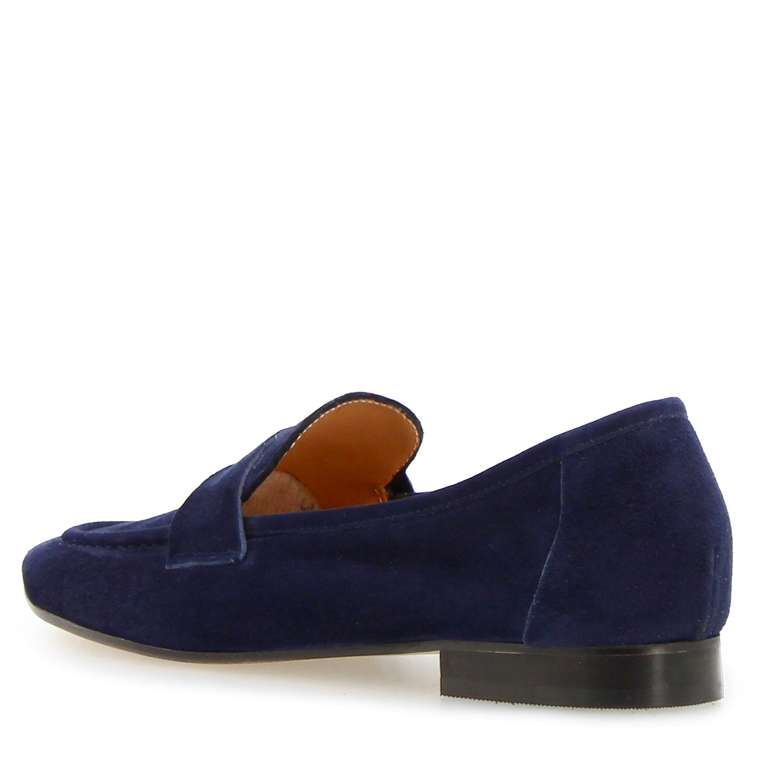 Leonardo Shoes Brenta Mocassini Donna Camoscio Blu