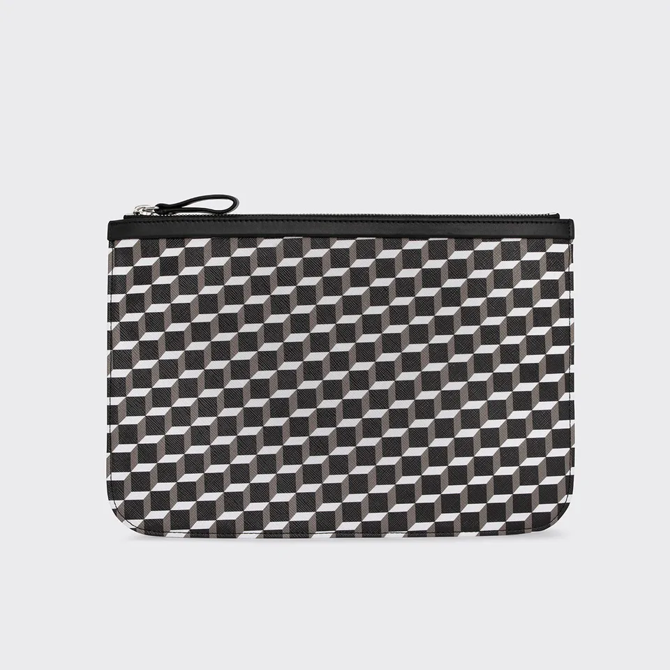 Pierre Hardy Pouch Pochette Nero Cube 30x20 Tela