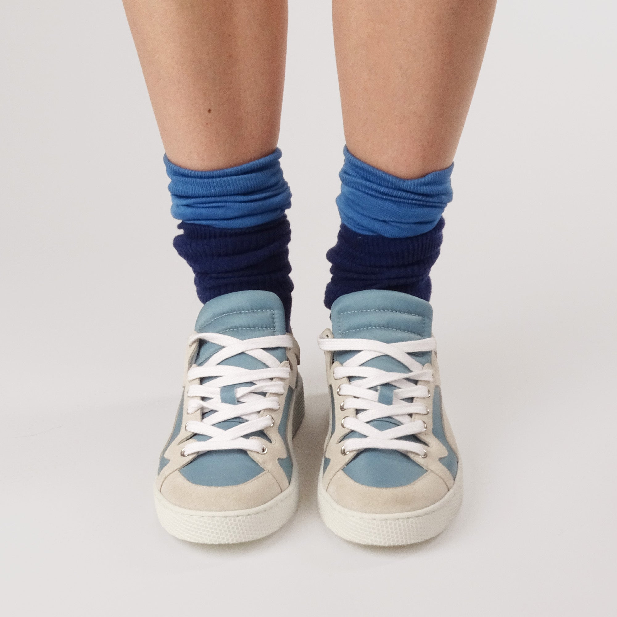 Pierre Hardy Alpha sneakers donna blu pelle 25 mm