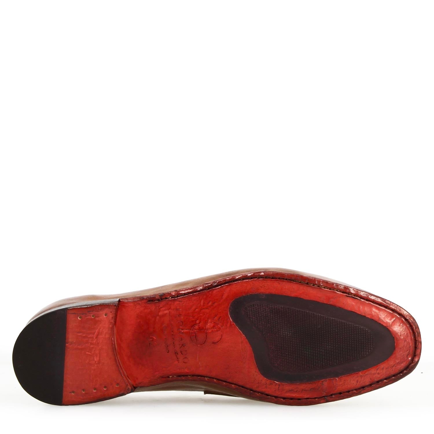 Leonardo Shoes Navona Buf Marrone Mocassino Uomo Pelle