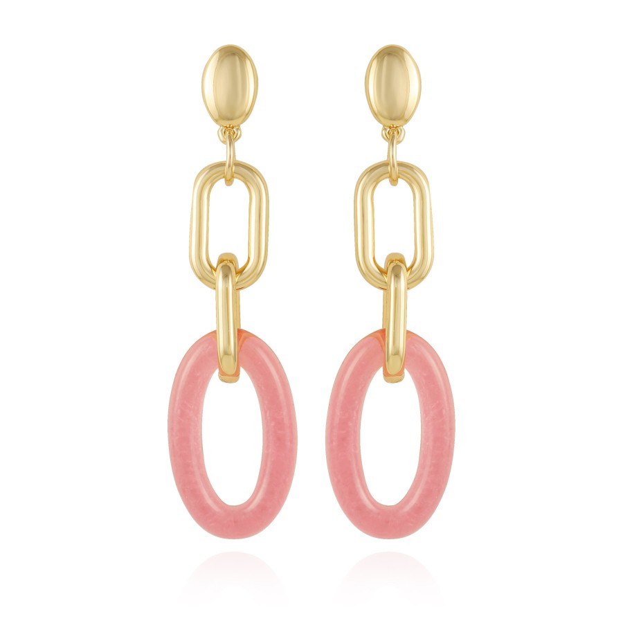 Vince Camuto orecchini pendenti donna oro rosa intrecciati