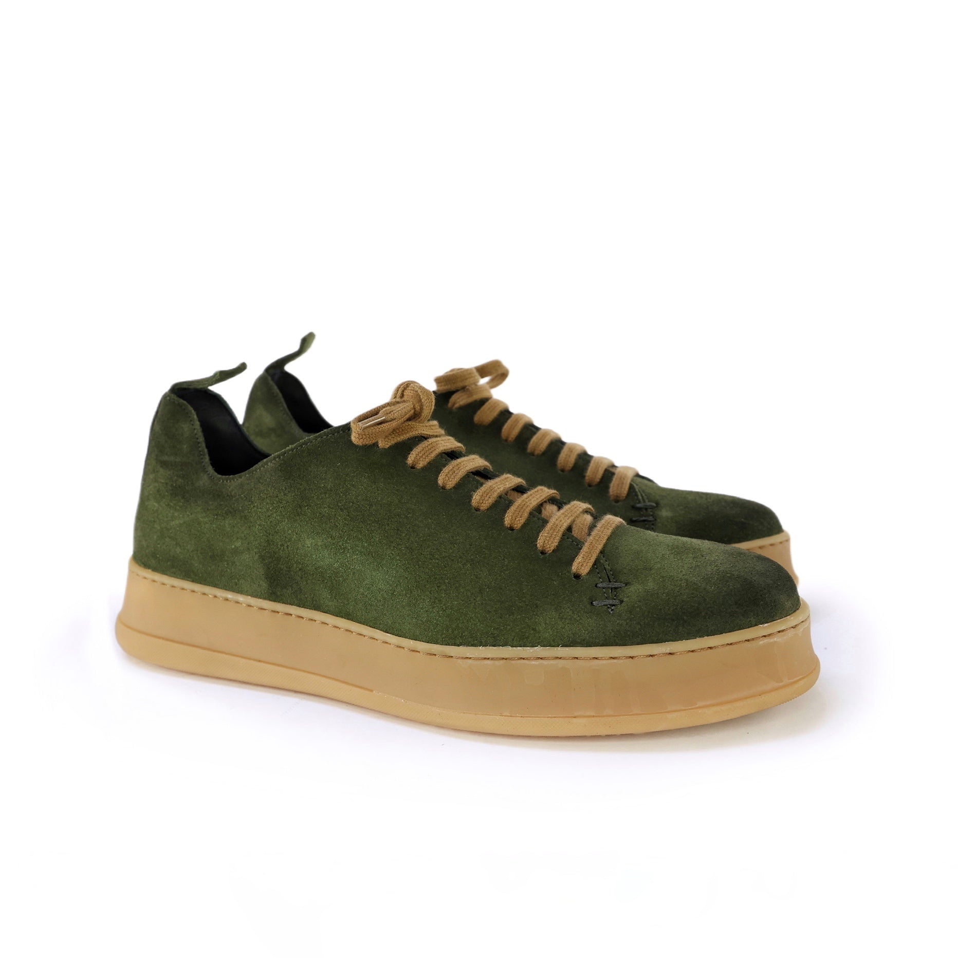 Ton Goût K99 Sneakers Uomo Verdi Camoscio 42