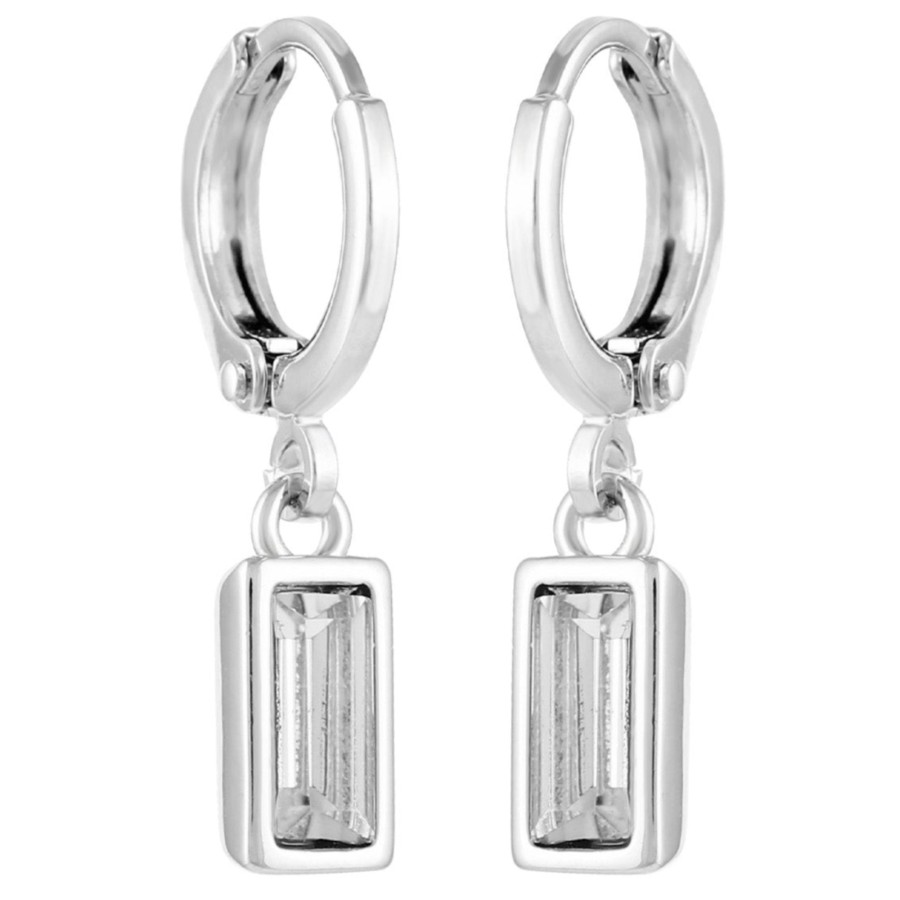 Vince Camuto Huggie Rettangolari Orecchini Pendenti Pietra Vetro