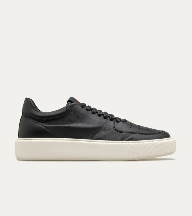 Ace Marks Kody sneakers viaggio uomo pelle nero