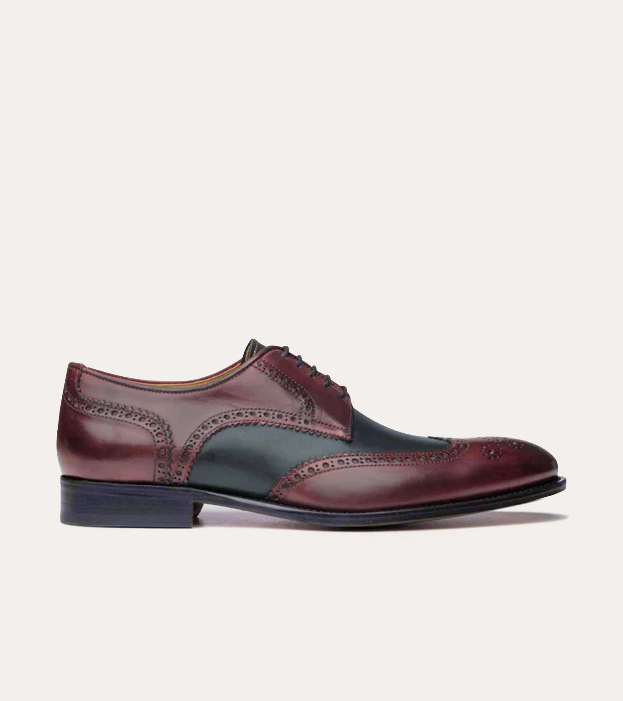 Ace Marks Vincent scarpe brogue uomo pelle diablo grigio