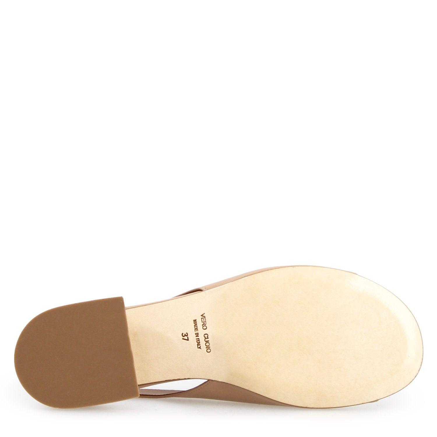 Leonardo Shoes Elettra sandalo donna pelle beige tacco 5 cm