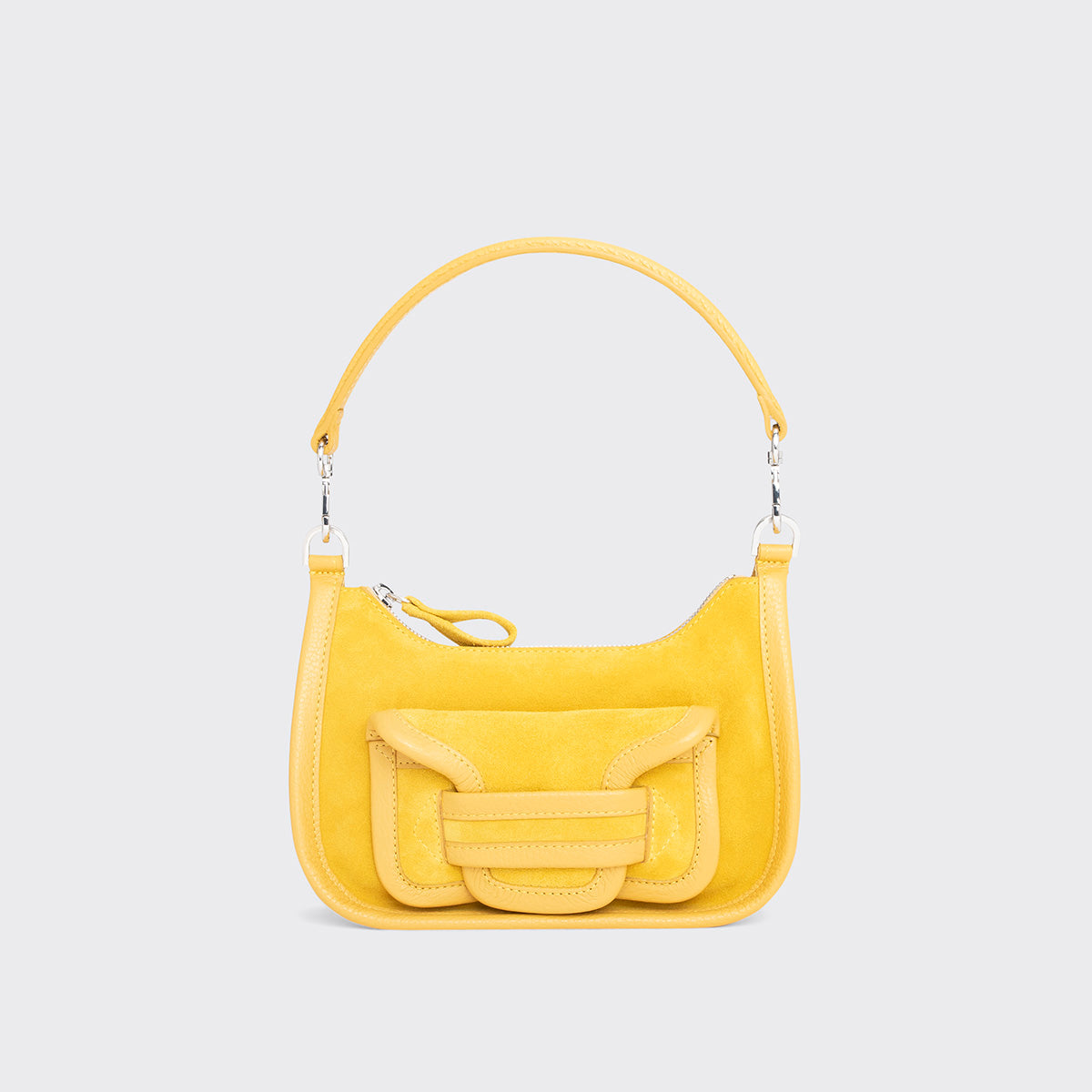 Pierre Hardy Alpha Day Mini borsa tracolla gialla pelle