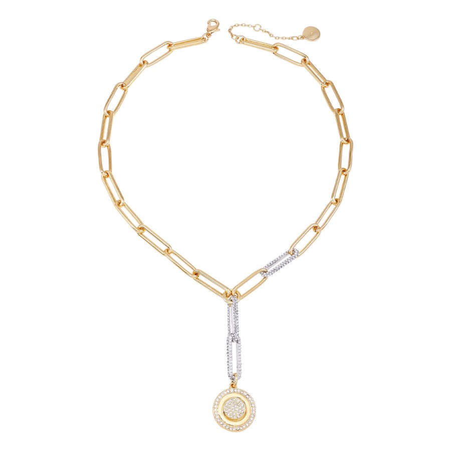 Vince Camuto Collana a Y Donna Bicolore Ciondolo Moneta