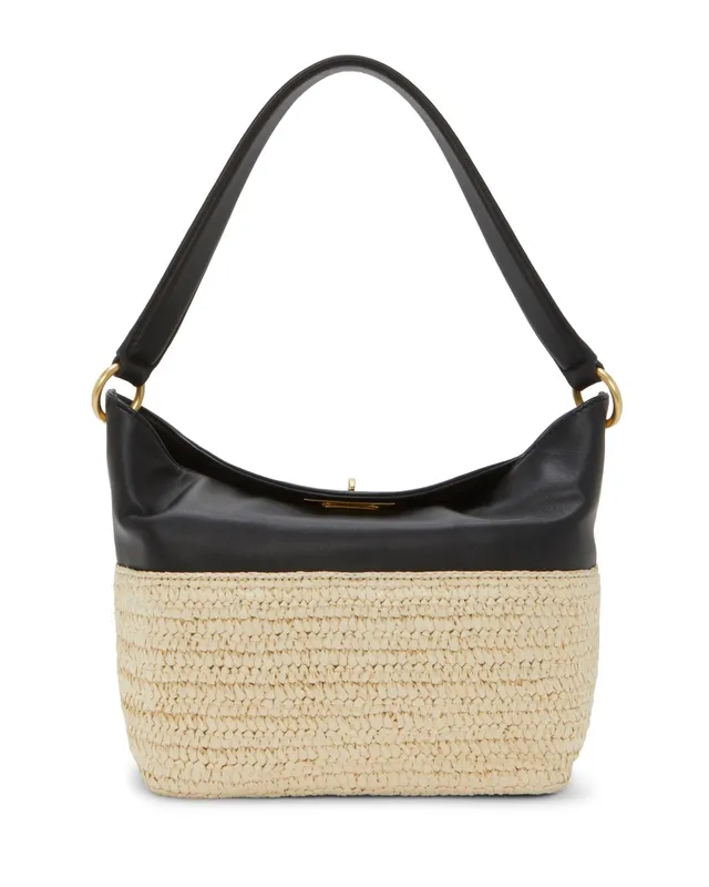 Vince Camuto Liann Borsa Tracolla Pelle Rafia