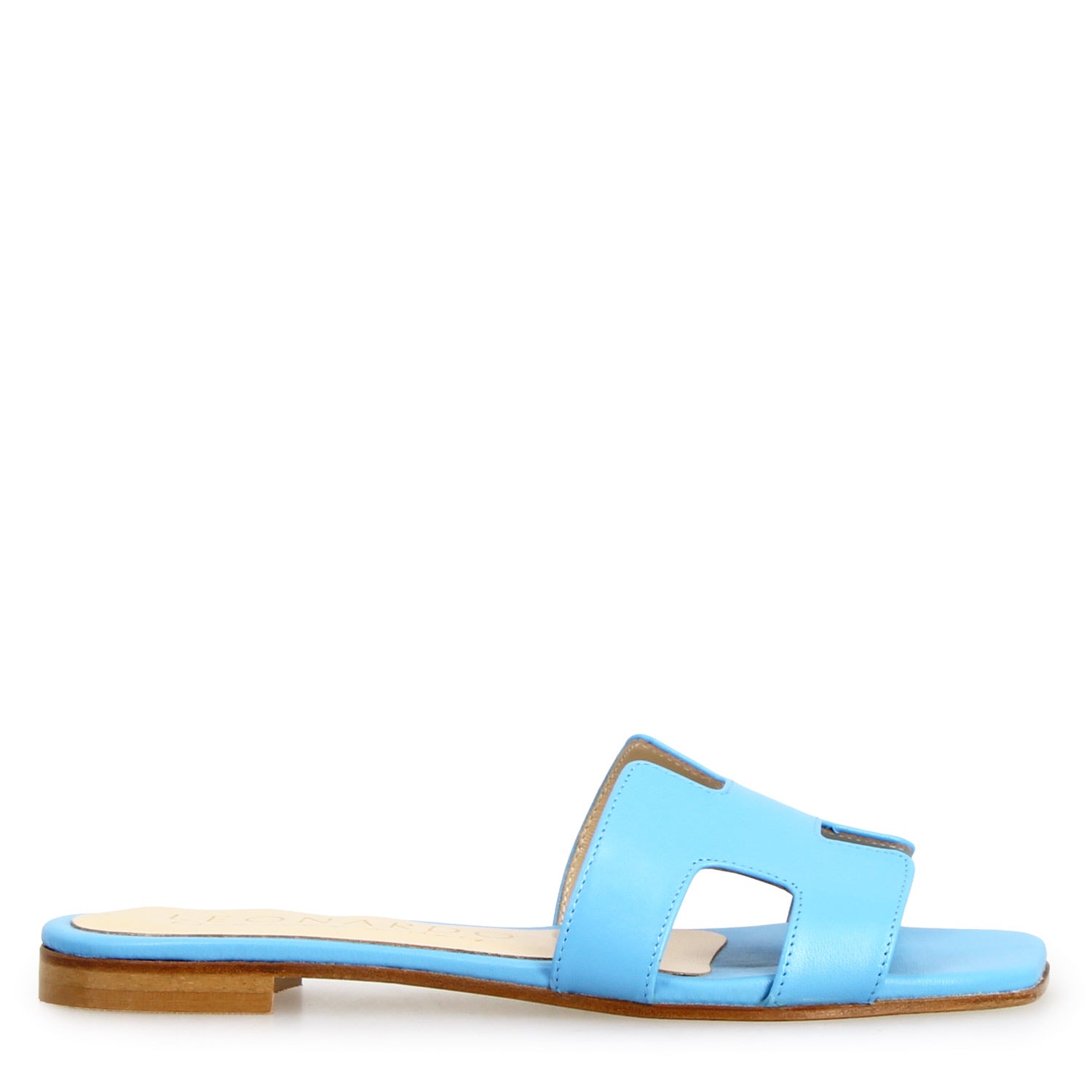 Leonardo Shoes Harmony sandalo donna nappa celeste