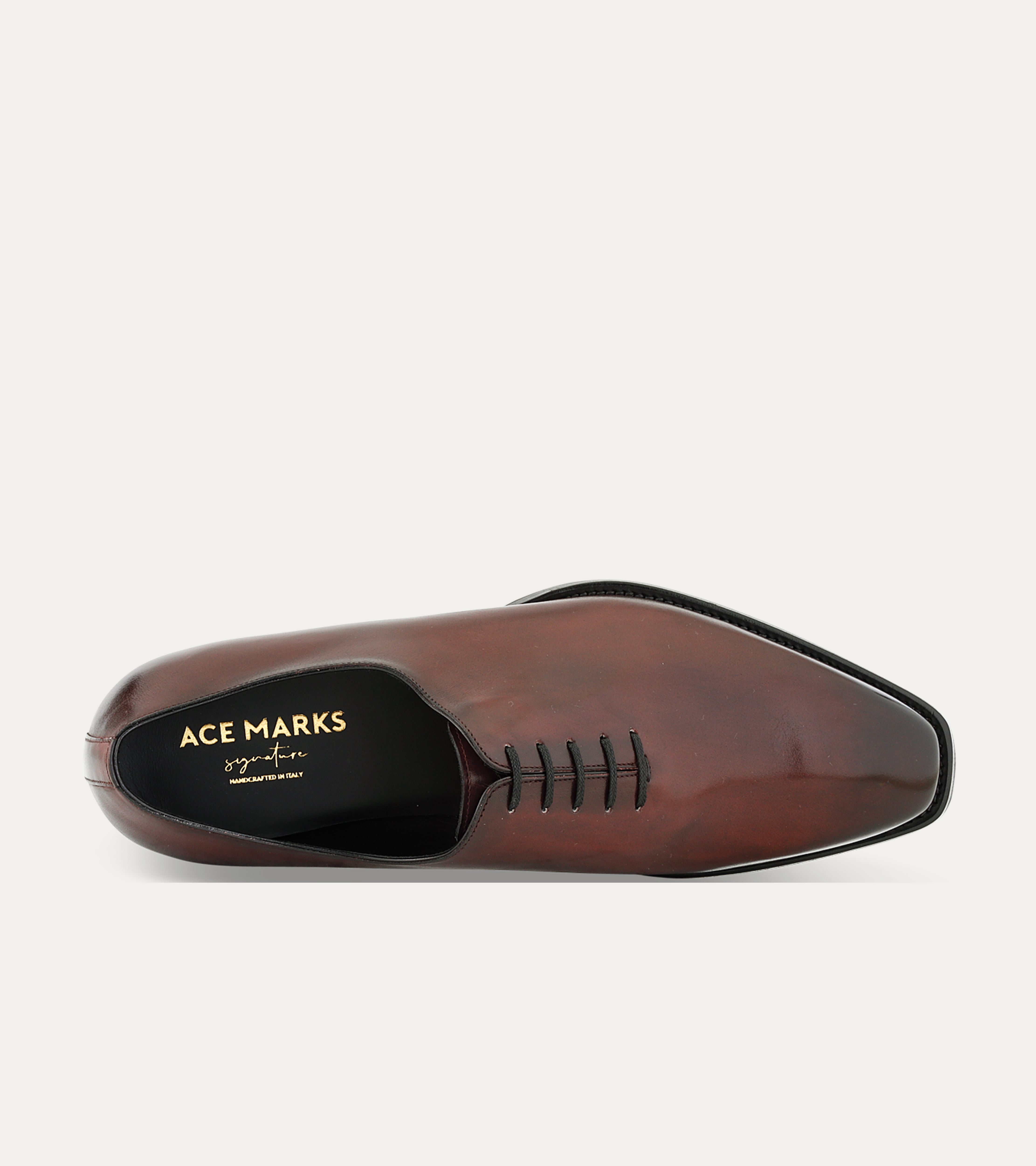 Ace Marks Tom Wholecut oxford uomo pelle marrone