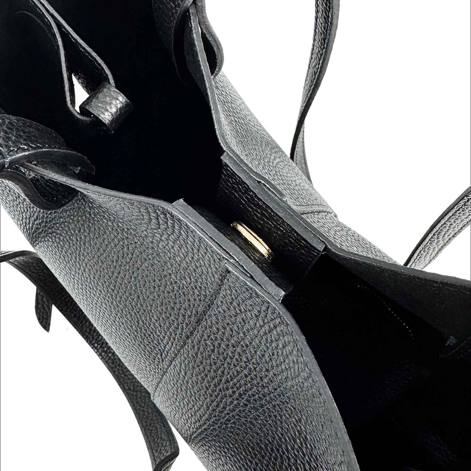 Leonardo Shoes Majestic M shopper pelle nera media