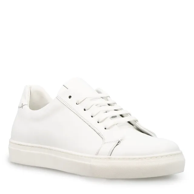 Leonardo Shoes Oreste sneaker uomo pelle bianca