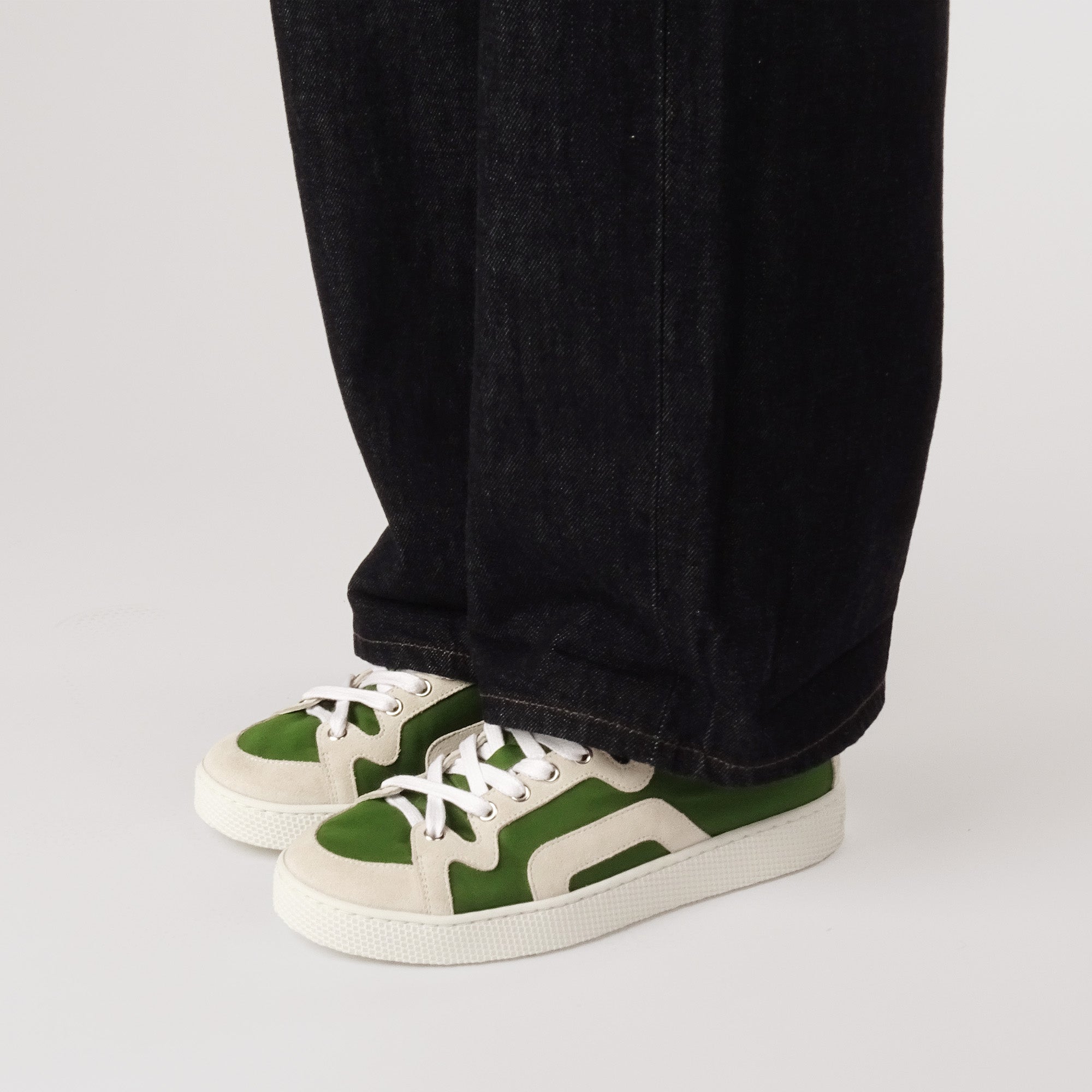 Pierre Hardy Alpha sneakers uomo verdi pelle
