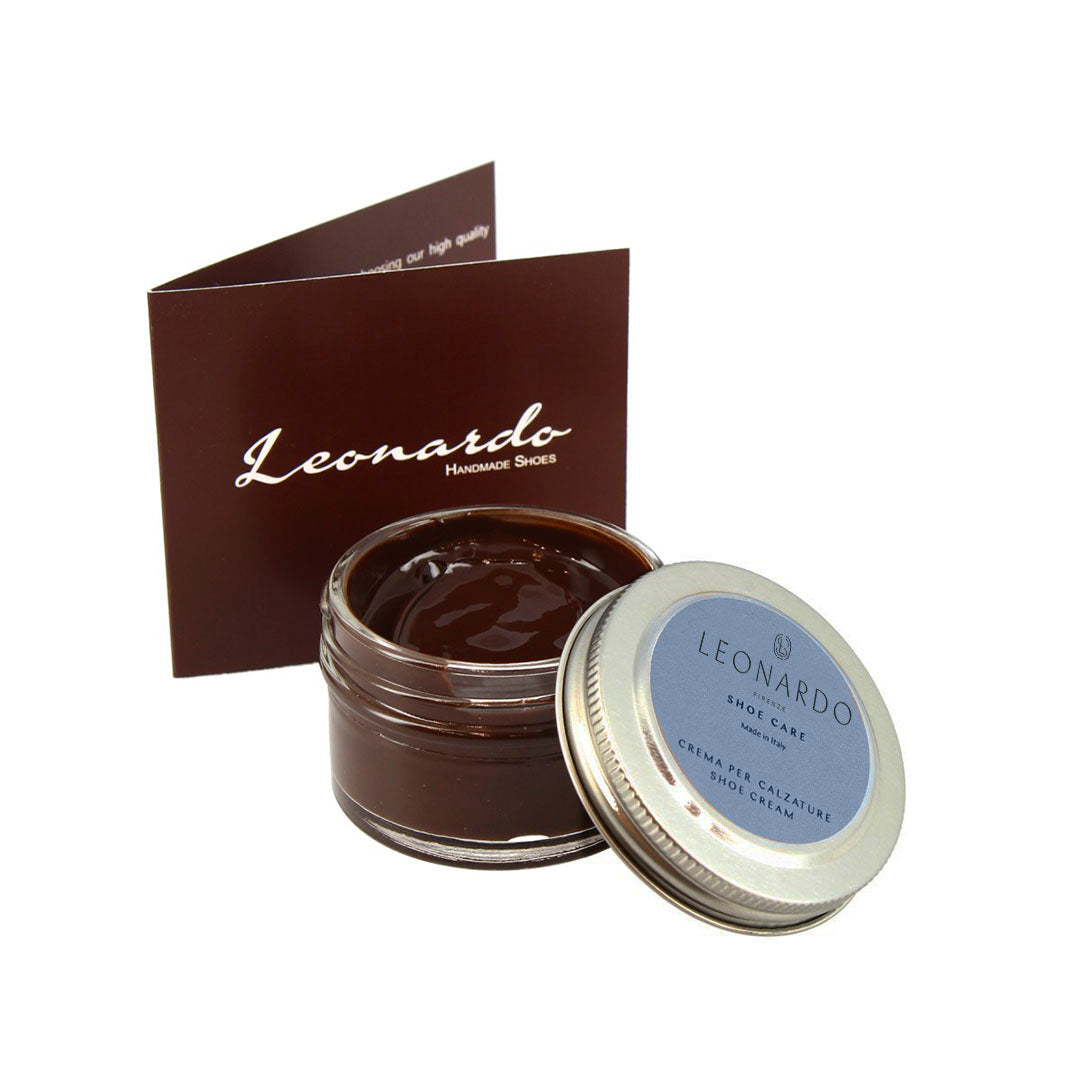 Leonardo Shoes Crema Lucido Scarpe Pelle Testa di Moro 50 ml