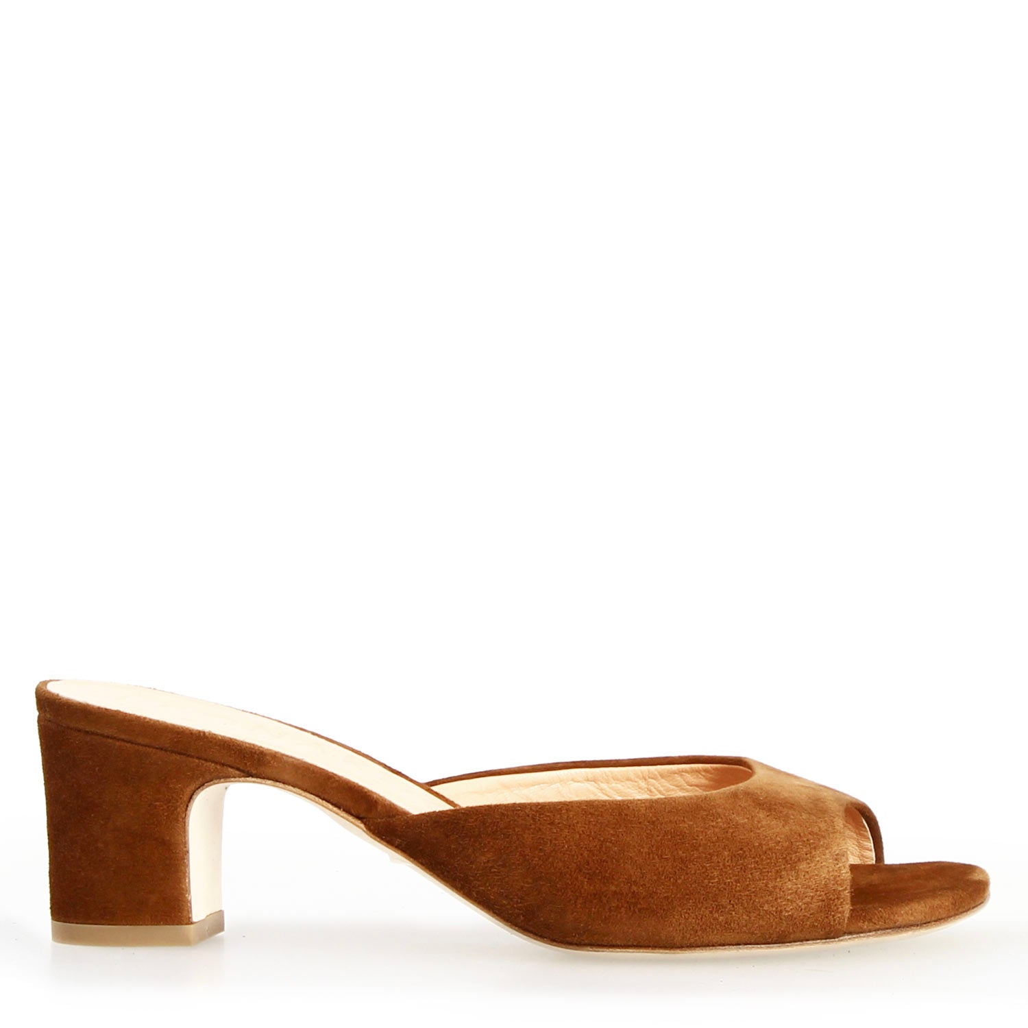 Leonardo Shoes Elena mules donna marrone camoscio