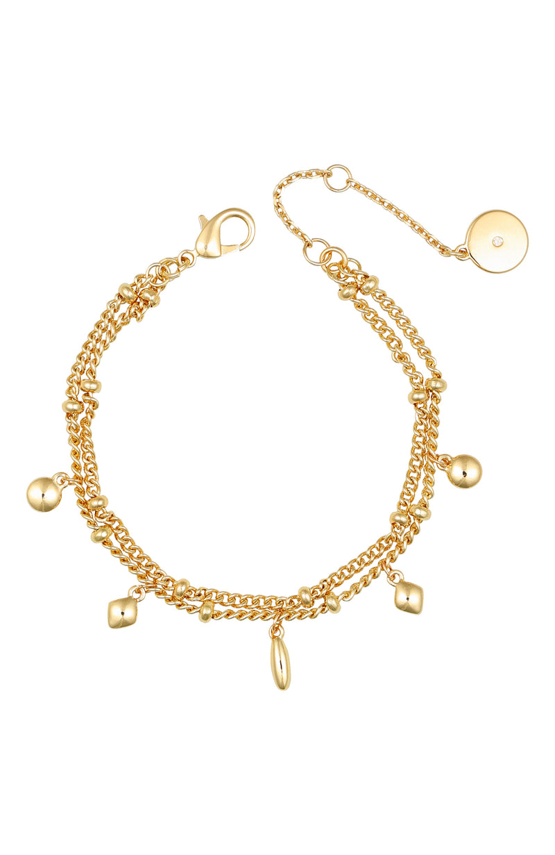 Vince Camuto Goldtone Multi bracciale charm oro con ciondoli